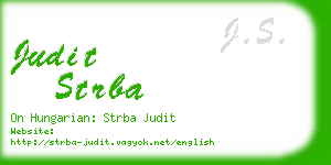 judit strba business card